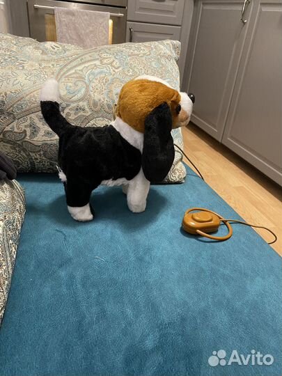 Собачка на поводке игрушка интерактивная
