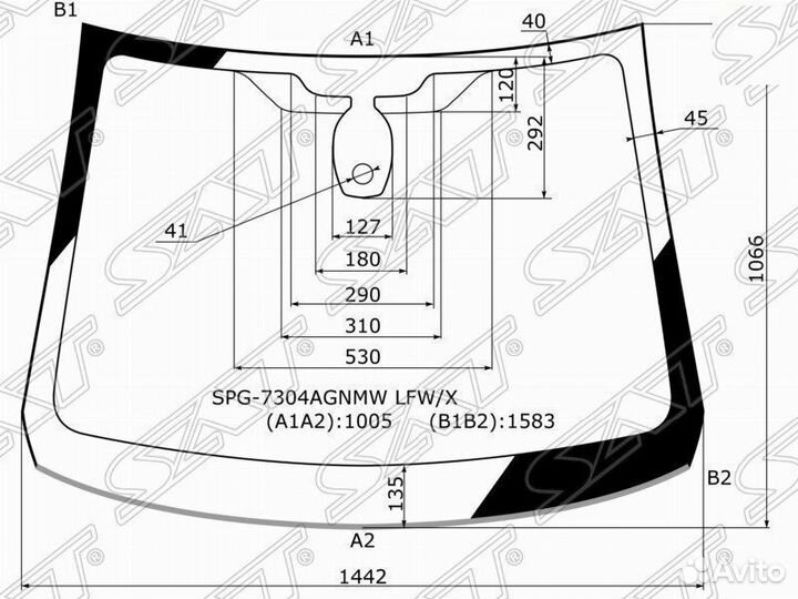 Стекло лобовое + дд renault kaptur 5D 16-20