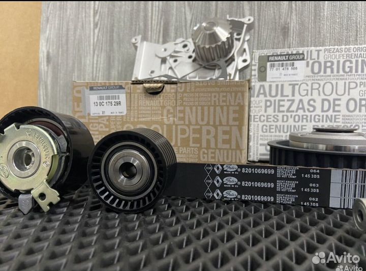 Ремень грм с роликами Renault 1.6 K4M