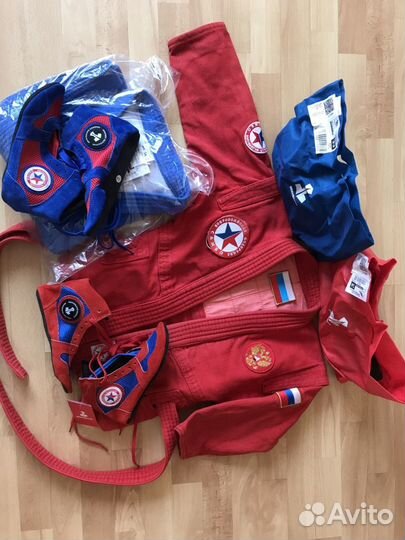 Самбовки красные/синие «bravegard» PRO