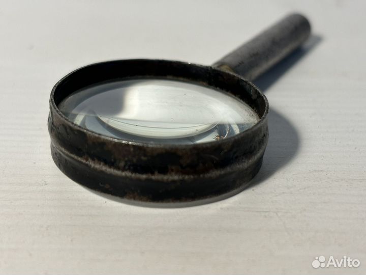 Лупа старинная карманная маленькая