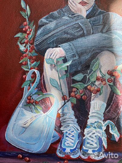 Картина акрилом на холсте