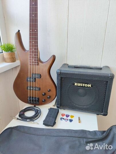 Бас гитара Ibanez GSR200B + бас комб Kustom +к-т