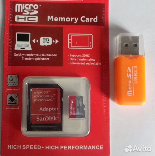 Карта памяти микро SD 8 Гб 16 гб 32 гб 64 гб