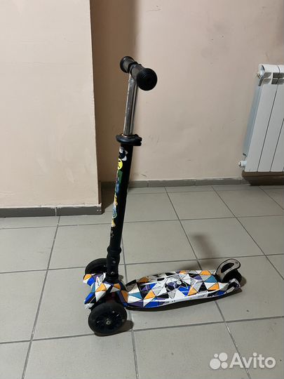 Самокат детский трехколесный бу