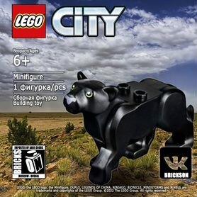 Lego деталь Animal, Land кошка пантера bb0787c01pb01