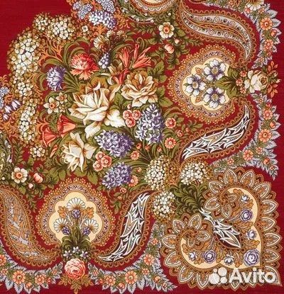 Павловопосадская шаль / платок 146х146 см