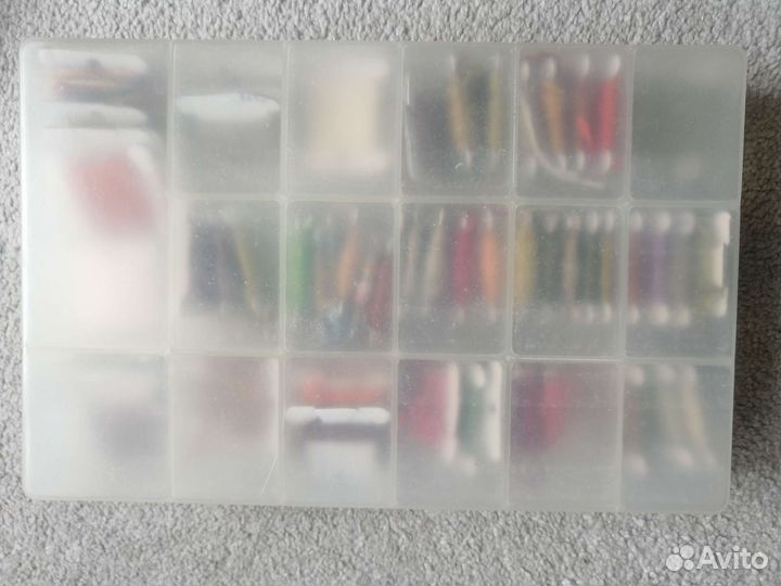 Кейс и нитки для вышивания