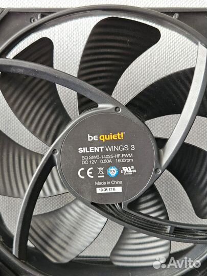 2 шт 140 мм вентилятора Be Quiet Silent Wings 3
