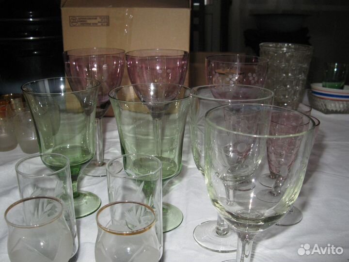 Фужеры бокалы разные СССР винтажные
