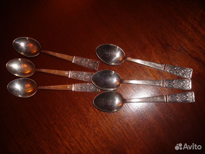 Комплект чайных ложек, мельхиор, Таллин, СССР