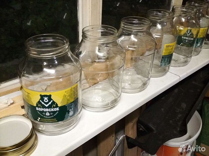Банки стеклянные 3 литра винтовые