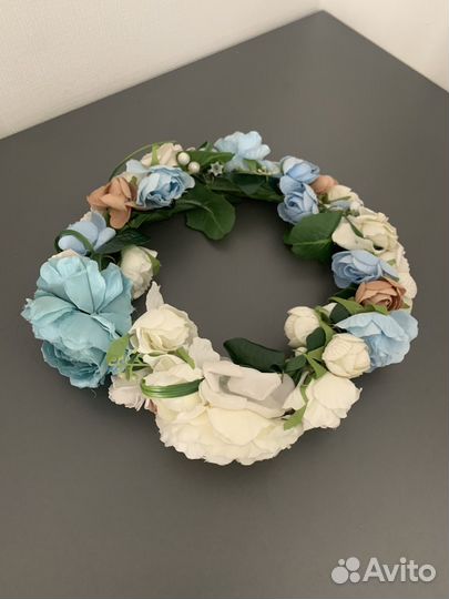 Ободок ручной работы с цветами