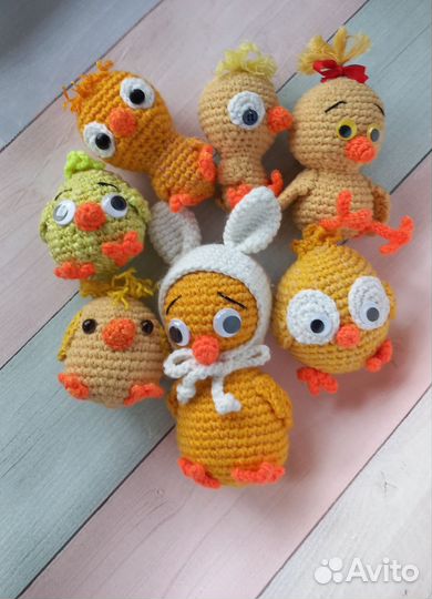 Цыплята, Пасха, игрушки вязаные крючком