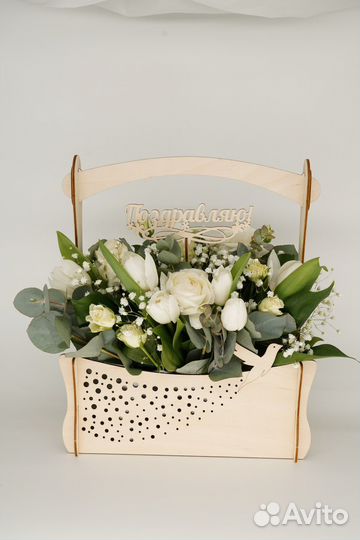 Корзинка кашпо для цветов