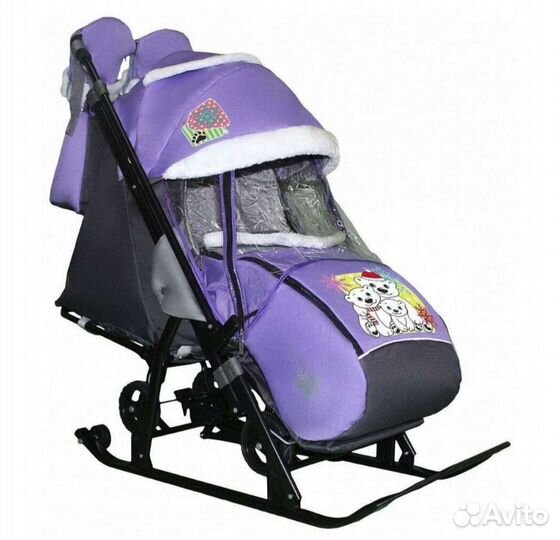 Санки-коляска Galaxy Galaxy kids 1-1 Plus