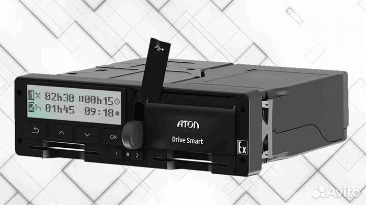 Цифровой тахограф Атол Драйв.С блоком скзи
