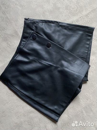 Шорты из эко кожи