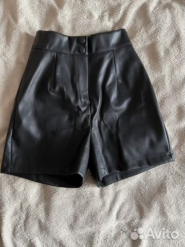 Шорты экокожа
