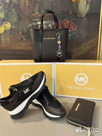 Комплект кеды Michael Kors 3 вещи(клатч, шоппер)