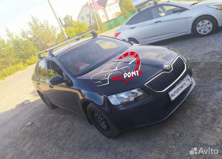 Багажник на крышу Skoda Octavia A7 аэро модельный