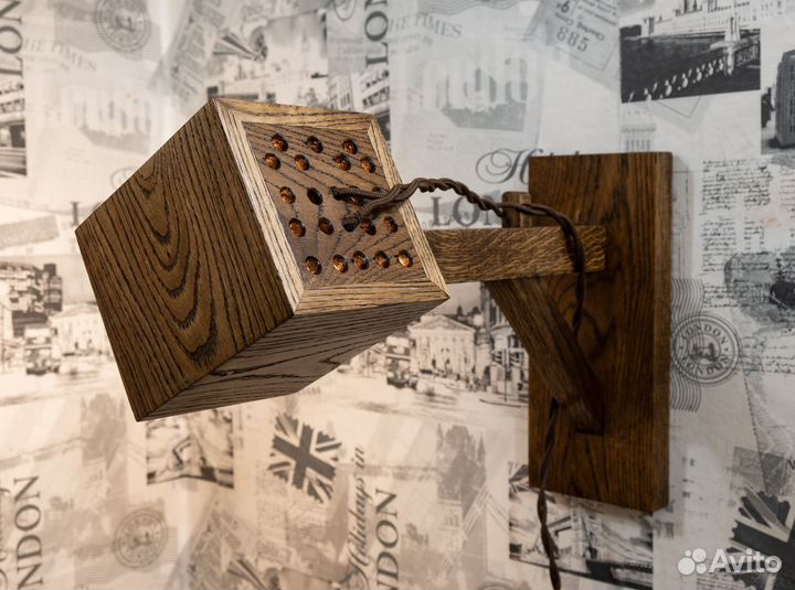 Ночник из дуба