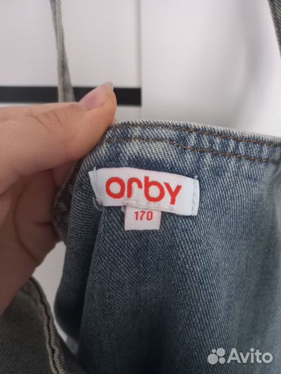 Джинсовый комбинезон женский