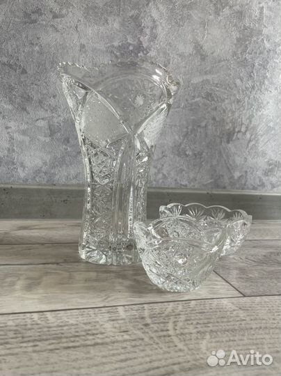 Хрустальная ваза