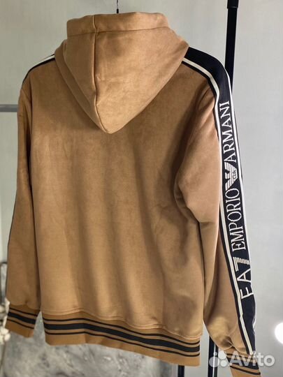 Плюшевое худи emporio armani (QR код)