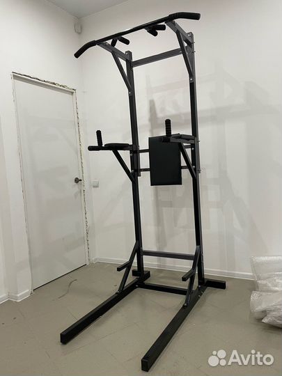 Напольный турник 3в1 225см Черный