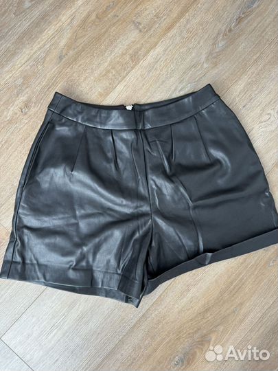 Шорты женские кожаные 44 46 размер