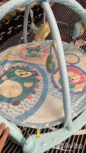 Развивающий коврик с пианино для новорожденных