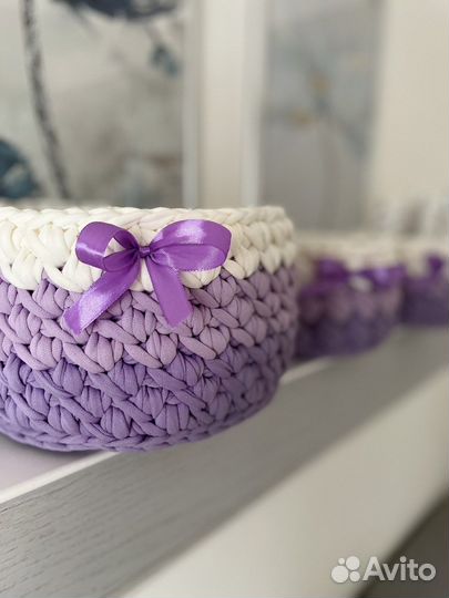 Корзинки трикотажные