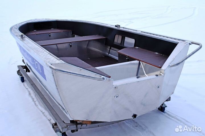 Новая алюминиевая лодка Wyatboat 370 нерегистрат
