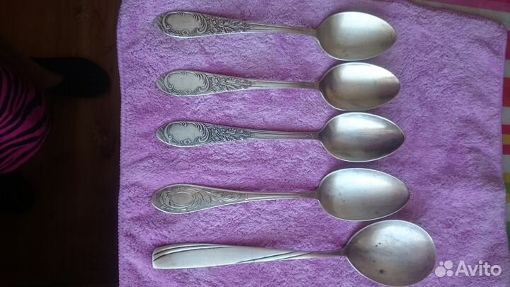 Редкие мельхиоровые столовые ложки,СССР