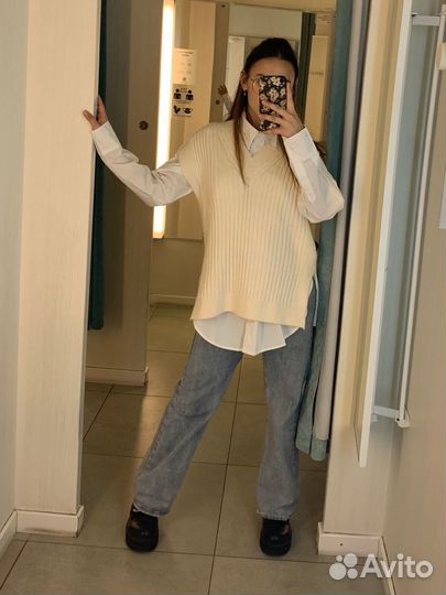 Жилет вязаный женский