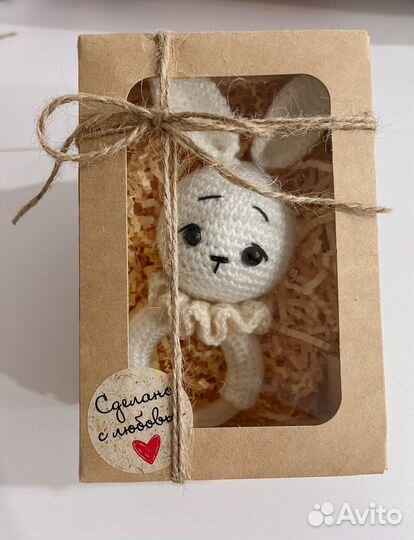 Заяц погремушка