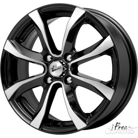 R15 4x100 6J ET38 D67,1 iFree Дайс Блэк-Джек