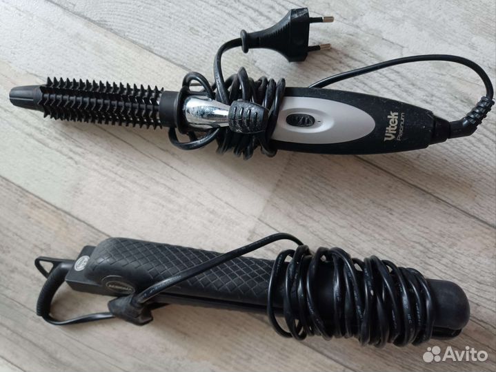 Утюжок для волос и щипцы для завивки