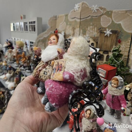 Елочные игрушки из ваты