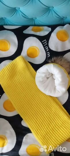 Шапка и снуд для девочки зимняя
