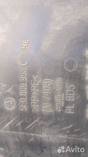 Защита арок (подкрылок) Skoda Octavia (A7), 2013