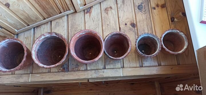 Керамические горшки СССР 10 штук