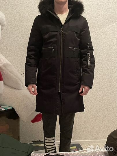 Мужская зимняя парка с мехом