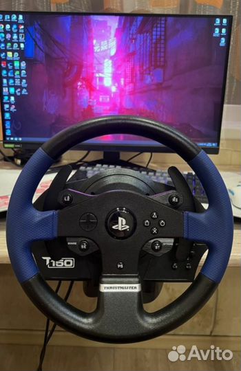 Руль thrustmaster t150 pro, 3 педали