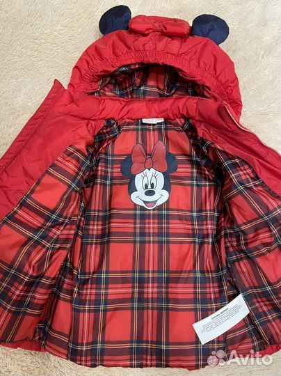 Куртка демисезонная теплая для девочк 86