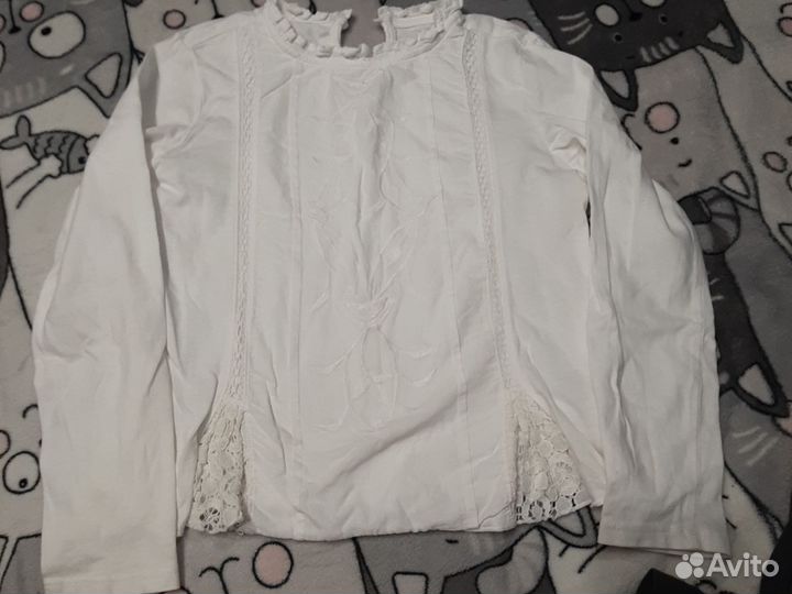 Блузка zara белая