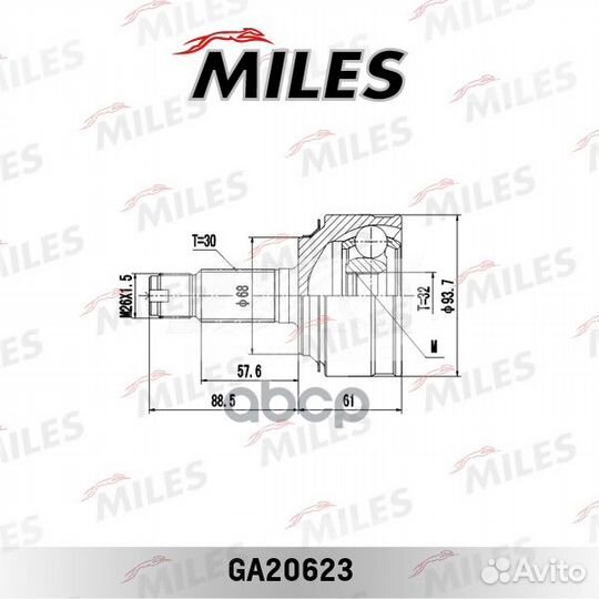 ШРУС honda CR-V III 07- (GSP 823124) GA20623