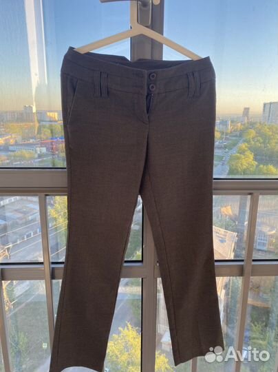 Брюки серые