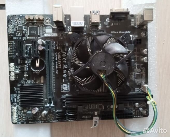 Gigabyte ga h110m s2 + intel core i5 7400+ кулер
